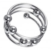 Большое металлическое кольцо под головку пениса - ToyFa - купить с доставкой в Ногинске