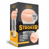 Мастурбатор-ротик ZOLO DEEP THROAT - Zolo - в Ногинске купить с доставкой