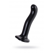 Черный стимулятор для пар P G-Spot Dildo Size L - 19 см. - Strap-on-me - в Ногинске купить с доставкой
