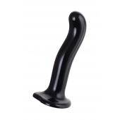 Черный стимулятор для пар P G-Spot Dildo Size L - 19 см. - Strap-on-me - в Ногинске купить с доставкой