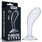 Прозрачный стимулятор простаты Flawless Clear Prostate Plug - 15 см. - Lovetoy - в Ногинске купить с доставкой