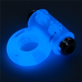 Голубое, светящееся в темноте эрекционное виброкольцо Lumino Play Vibrating Penis Ring - Lovetoy - в Ногинске купить с доставкой