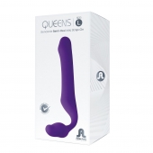 Фиолетовый безремневой страпон Queens L - Adrien Lastic - купить с доставкой в Ногинске