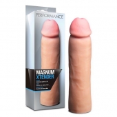 Телесная фаллическая насадка на пенис Magnum Xtender - 23 см. - Blush Novelties - в Ногинске купить с доставкой
