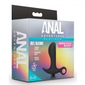 Черный анальный вибратор Silicone Vibrating Prostate Massager 01 - 10,8 см. - Blush Novelties - в Ногинске купить с доставкой