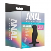Черный анальный вибромассажёр Silicone Vibrating Prostate Massager 02 - 10,8 см. - Blush Novelties - в Ногинске купить с доставкой