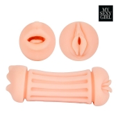 Двусторонний мастурбатор - ротик и вагина - Bior toys - в Ногинске купить с доставкой
