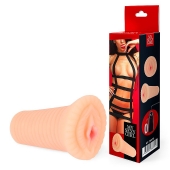 Реалистичный мастурбатор-вагина телесного цвета с вибрацией - Bior toys - в Ногинске купить с доставкой