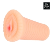 Реалистичный мастурбатор-вагина телесного цвета с вибрацией - Bior toys - в Ногинске купить с доставкой