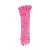 Розовая веревка для связывания Sweet Caress Rope - 10 метров - Sweet Caress - купить с доставкой в Ногинске