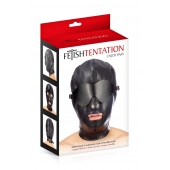 Маска-шлем с отверстием для рта и съемными шорами - Fetish Tentation - купить с доставкой в Ногинске