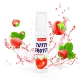 Гель-смазка Tutti-frutti с земляничным вкусом - 30 гр. - Биоритм - купить с доставкой в Ногинске