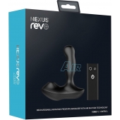Черный вибратор-ротатор для стимуляции простаты Nexus Revo Air - Nexus Range - в Ногинске купить с доставкой
