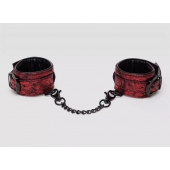 Красно-черные наручники Reversible Faux Leather Wrist Cuffs - Fifty Shades of Grey - купить с доставкой в Ногинске