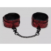 Красно-черные оковы Reversible Faux Leather Ankle Cuffs - Fifty Shades of Grey - купить с доставкой в Ногинске