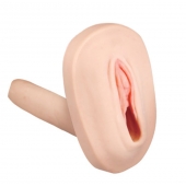 Мастурбатор-вагина с вибрацией и выносным пультом управления REALSTUFF SMOOTH   BALD - Dream Toys - в Ногинске купить с доставкой