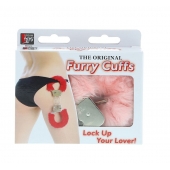 Металлические наручники с розовой меховой опушкой METAL HANDCUFF WITH PLUSH PINK - Dream Toys - купить с доставкой в Ногинске