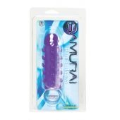 Закрытая фиолетовая насадка с пупырышками SAMURAI PENIS SLEEVE PURPLE - 14,5 см. - NMC - в Ногинске купить с доставкой