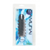 Дымчатая стимулирующая насадка с закрытой головкой SAMURAI PENIS SLEEVE BLACK - 14,5 см. - NMC - в Ногинске купить с доставкой