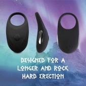 Черное эрекционное виброкольцо Thor Cockring - FeelzToys - в Ногинске купить с доставкой