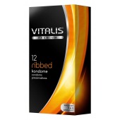 Ребристые презервативы VITALIS PREMIUM ribbed - 12 шт. - Vitalis - купить с доставкой в Ногинске