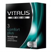 Контурные презервативы VITALIS PREMIUM comfort plus - 3 шт. - Vitalis - купить с доставкой в Ногинске