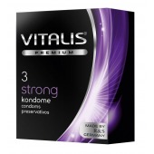 Презервативы с утолщенной стенкой VITALIS PREMIUM strong - 3 шт. - Vitalis - купить с доставкой в Ногинске