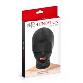 Сплошная маска на голову с прорезью для рта - Fetish Tentation - купить с доставкой в Ногинске
