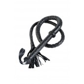 Длинный кожаный кнут с хлопушками на конце - ToyFa - купить с доставкой в Ногинске