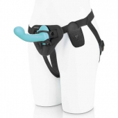 Голубая изогнутая насадка 6in Remote Control Ripple P-Spot G-Spot на черных трусиках - 16 см. - Pegasus - купить с доставкой в Ногинске