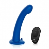 Синяя насадка Remote Control P-Spot G-Spot с черными трусиками - 20 см. - Pegasus - купить с доставкой в Ногинске
