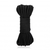 Черная хлопковая веревка для связывания Bondage Rope - 10 м. - Lux Fetish - купить с доставкой в Ногинске