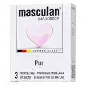 Супертонкие презервативы Masculan Pur - 3 шт. - Masculan - купить с доставкой в Ногинске