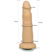 Телесная насадка Harness - 15,8 см. - LOVETOY (А-Полимер) - купить с доставкой в Ногинске
