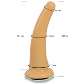 Телесная гладкая насадка Harness - 13,3 см. - LOVETOY (А-Полимер) - купить с доставкой в Ногинске