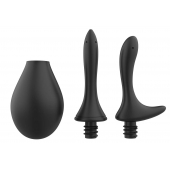 Черный анальный душ Nexus Anal Douche Set с 2 сменными насадками - Nexus Range - купить с доставкой в Ногинске