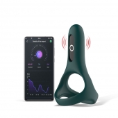 Изумрудное виброкольцо Magic Motion Rise с подхватом мошонки - Magic Motion - в Ногинске купить с доставкой