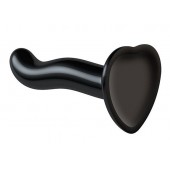 Черный фаллоимитатор-насадка Strap-On-Me P G spot Dildo size S - 16,4 см. - Strap-on-me - купить с доставкой в Ногинске