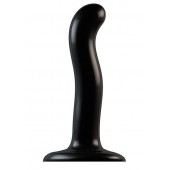 Черный фаллоимитатор-насадка Strap-On-Me P G spot Dildo size S - 16,4 см. - Strap-on-me - купить с доставкой в Ногинске