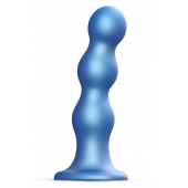 Голубая насадка Strap-On-Me Dildo Plug Balls size L - Strap-on-me - купить с доставкой в Ногинске