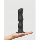 Черная насадка Strap-On-Me Dildo Geisha Balls size XL - Strap-on-me - купить с доставкой в Ногинске
