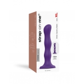 Фиолетовая насадка Strap-On-Me Dildo Geisha Balls size XL - Strap-on-me - купить с доставкой в Ногинске
