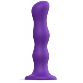Фиолетовая насадка Strap-On-Me Dildo Geisha Balls size XL - Strap-on-me - купить с доставкой в Ногинске