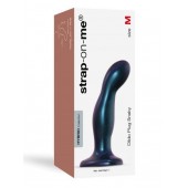 Темно-синяя насадка Strap-On-Me Dildo Plug Snaky size M - Strap-on-me - купить с доставкой в Ногинске