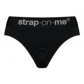 Черные трусики для насадок Heroine Lingerie Harness - size L - Strap-on-me - купить с доставкой в Ногинске