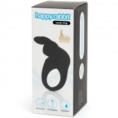 Черное эрекционное виброкольцо Happy Rabbit Rechargeable Rabbit Cock Ring - Happy Rabbit - в Ногинске купить с доставкой