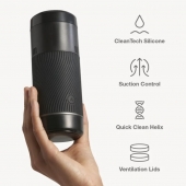 Черный мастурбатор с контролем всасывания Arcwave Pow Stroker - Arcwave - в Ногинске купить с доставкой