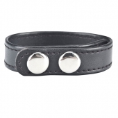 Кольцо на пенис SNAP COCK RING из искусственной кожи на клепках - BlueLine - в Ногинске купить с доставкой