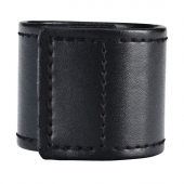 Хомут-утяжка для мошонки из искусственной кожи на липучке VELCRO BALL STRETCHER- 4 см. - BlueLine - в Ногинске купить с доставкой
