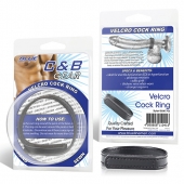 Кольцо на пенис из искусственной кожи на липучке VELCRO COCK RING - 5 см. - BlueLine - в Ногинске купить с доставкой